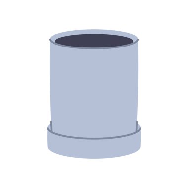 Ev bitkileri için büyük gri kap. Minimalist ve modern bitki tasarımları yaratmak için mükemmel..