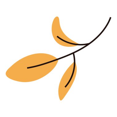 Canlı sarı sonbahar yaprakları, doğal yeşilliklerin basit bir örneği.