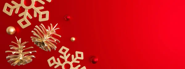 Vacker Röd Jul Bakgrund Trendig Jul Bakgrund Håna Upp Modern — Stockfoto