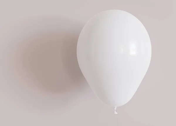 Белый Чистый Воздушный Шар Макет Бланк Вашего Дизайна Рекламы Логотипа Стоковое Фото