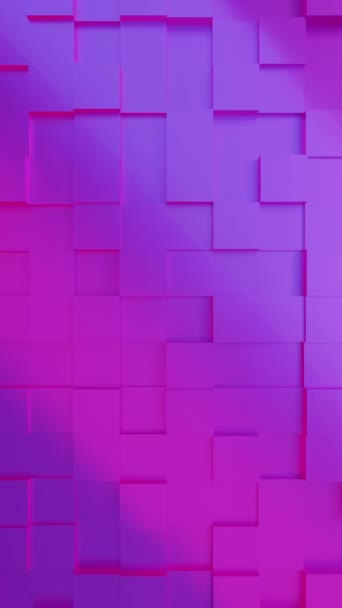 Živé Růžové Fialové Abstraktní Geometrické Pozadí Obdélníkovými Bloky Ideální Pro — Stock video