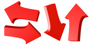 Üç boyutlu bir stilde dört farklı kırmızı ok çeşitli yönleri gösteriyor. Bu oklar temiz şeffaf arka plana karşı izole edilmiş, tasarım ve seyrüsefer amaçları için ideal. 3 Boyutlu Hazırlama.