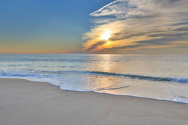 Piękny Wschód Słońca Plaży Nad Oceanem Atlantyckim Bethany Beach Deleware — Zdjęcie stockowe