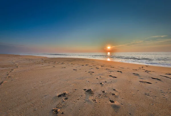 stock image Beautiful Sunrise on the beach by the Atlantic Ocean in Bethany Beach, Deleware