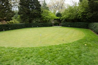 The Putting Green along the Friendship walk at the Hillwood Mansion Museum of Marjorie Merriweather Post clipart