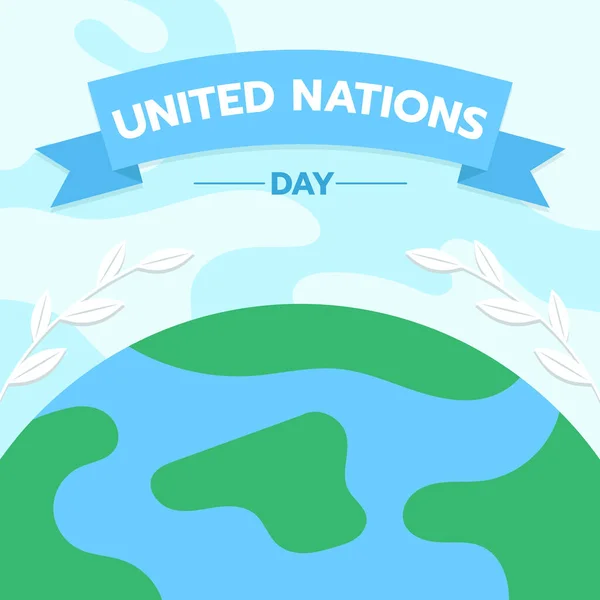 Illustration Celebrate United Nations Day — Stock Photo, Image