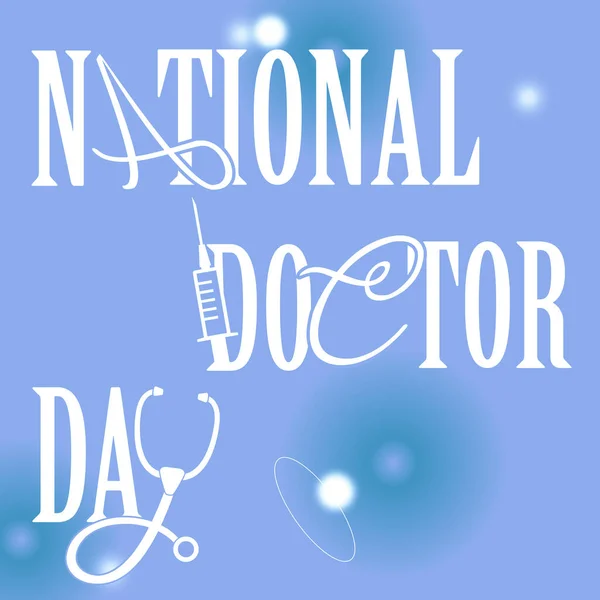 National Doctor Day Hari Dokter Nasional — стокове фото