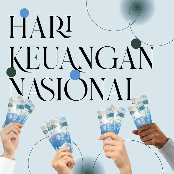 Hari Keuangan Nasional Всесвітній Фінансовий День — стокове фото