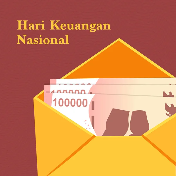 Kartu Penyambutan Nasional Hari Keuangan — Stok Foto