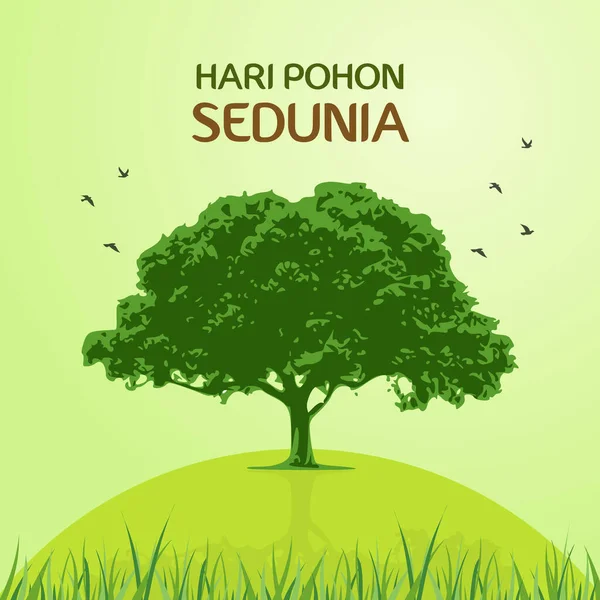 Hari Pohon Sedunia Κάρτα Χαιρετισμού — Φωτογραφία Αρχείου