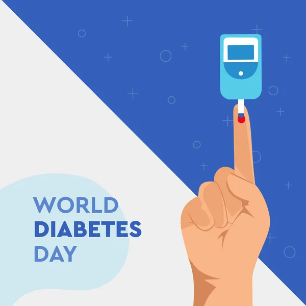 Cartão Saudação Dia Mundial Diabetes — Fotografia de Stock