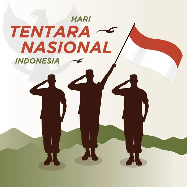 Hari Tentara Nasional Indonesia — Foto Stock
