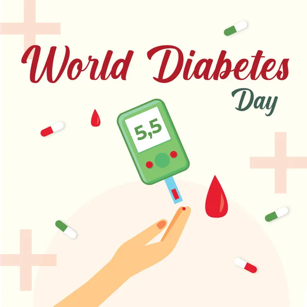 Dia Mundial Diabetes Férias — Fotografia de Stock