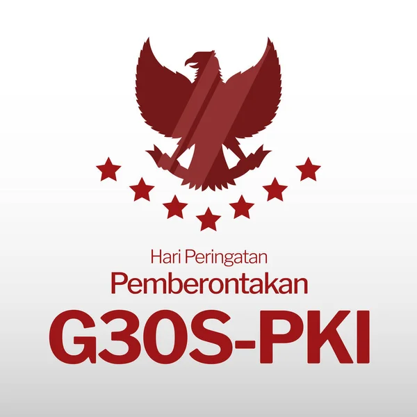 Hari Peringatan Pemberontakan G30Spki Indonézia G30Spki Incidens Megemlékezése Indonéziában — Stock Fotó
