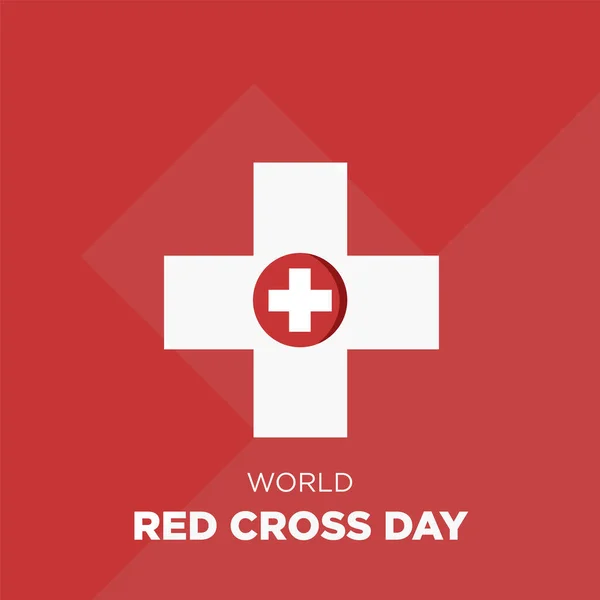 Dia Mundial Cruz Vermelha Cartão Saudação — Fotografia de Stock