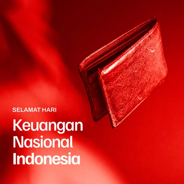 Hari Keuangan Nasional Indonesia Hari Keuangan Nasional Indonesia Dompet Kulit — Stok Foto