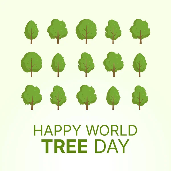 World Tree Day Vector Illustration World Tree Day Vector World — Stock Photo, Image