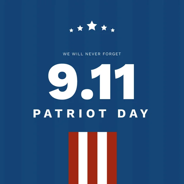 Patriot Day 911 Gratulationskort — Stockfoto