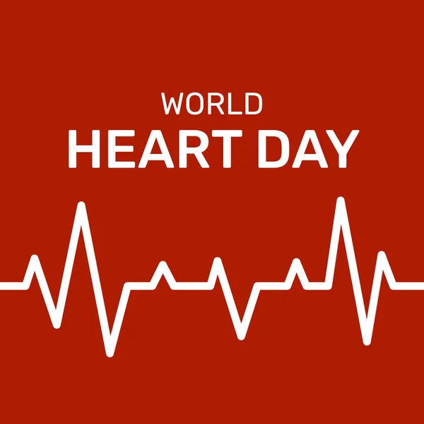 Παγκόσμια Ημέρα Καρδιάς Flat Design — Φωτογραφία Αρχείου