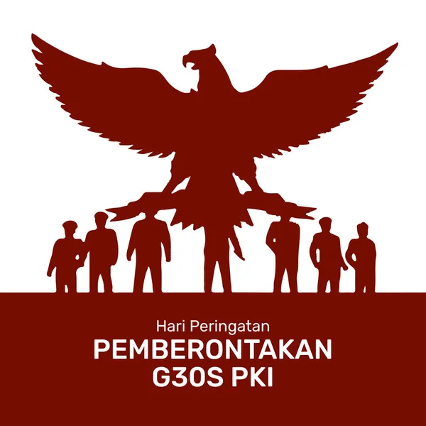 G30Spki Incidens Megemlékezésének Illusztrációja Indonéziában — Stock Fotó