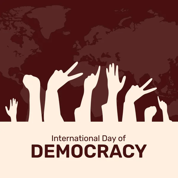 Gambaran Vektor Hari Demokrasi Dunia — Stok Foto