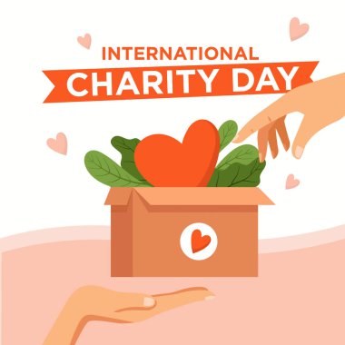 dünya yardım günü konsepti