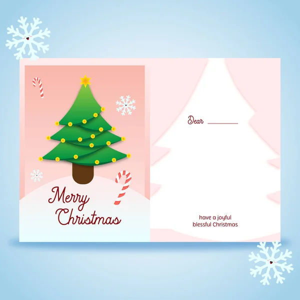 Boldog Karácsonyt 2023 Hampers Card Design — Stock Vector