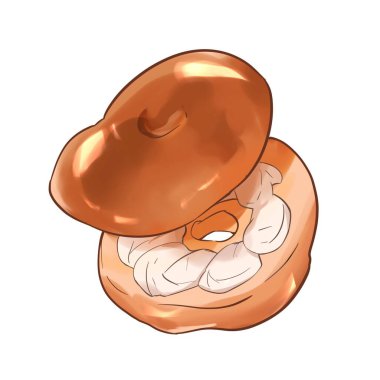 Biçimlendirilmiş İllüstrasyonlu Simit Çizimi