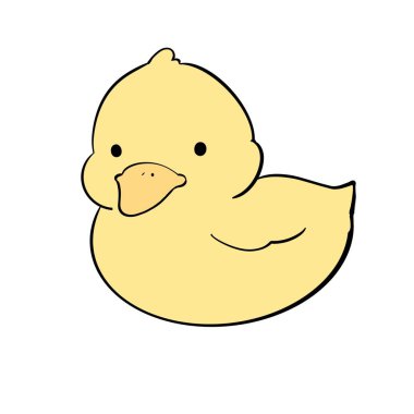 Ördek Ördeği Çizimi Çizim Eli Biçimlendirilmiş