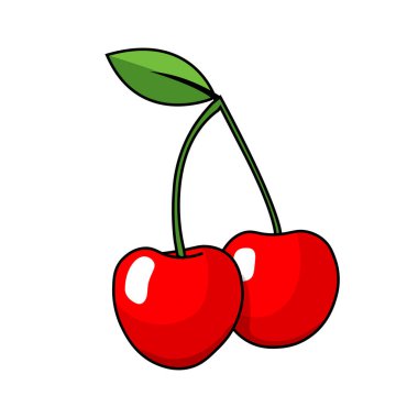 kiraz meyvesi çizimi grafiği