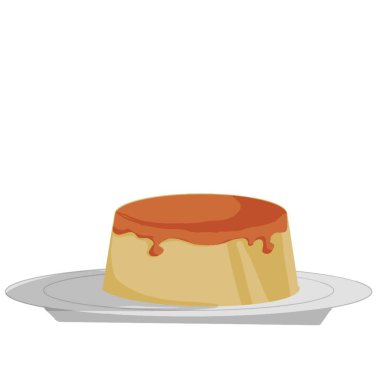 Beyaz arka plan üzerinde pasta parçası, illüstrasyon, vektör.