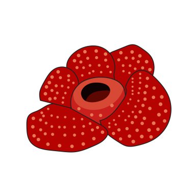 Basit ölü çiçek vektör illüstrasyonu