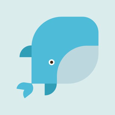 Minimalist Balina Hayvanı Çizimi