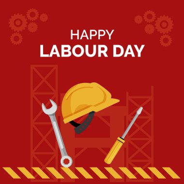 Kutlamanın minimalist illüstrasyon vektörü posteri besliyor