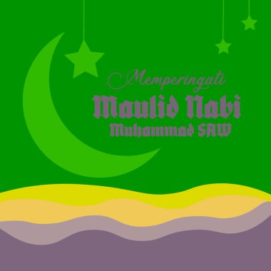 design greeting for Maulid Nabi Muhammad SAW