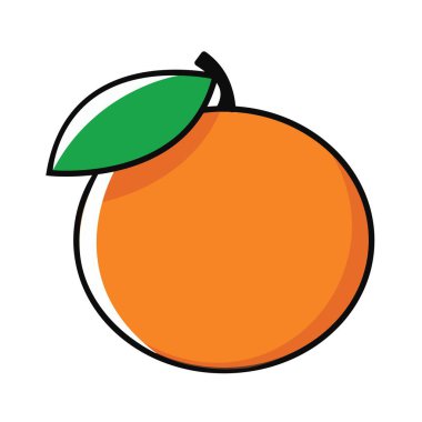 Jeruk vektör illüstrasyonu, simge element arkaplanı