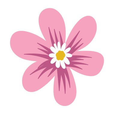 çiçek süsleme ikonu vektör illüstrasyonu