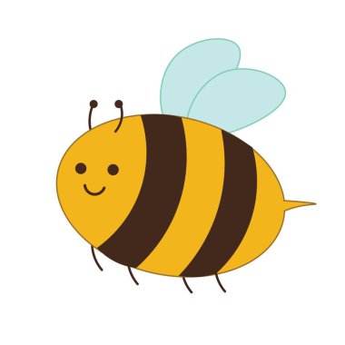 The illustration of a bee