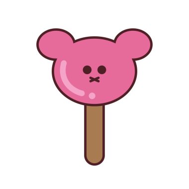 Ayı Dondurma Vektörü İllüstrasyonu