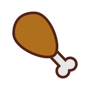 Sevimli tavuk budu yemek vektörü