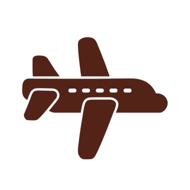 Kahverengi Uçak Vektör Görüntü Gölgesi