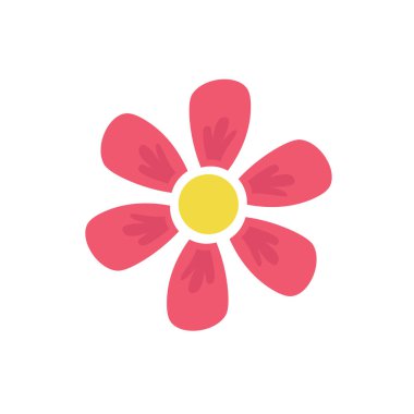 sarı ve pembe çiçek çizimi