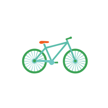 bisiklet ikonu vektör illüstrasyonu