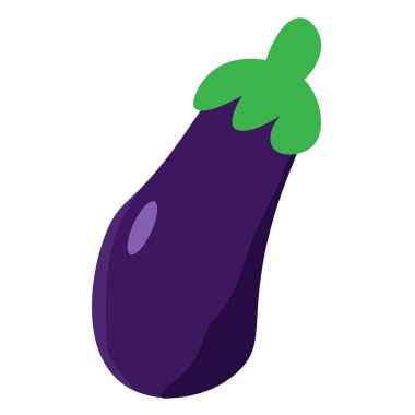 Patlıcan bir basit vektör çizim