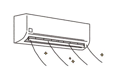 Çalışan bir klimanın basit bir dokunuşu