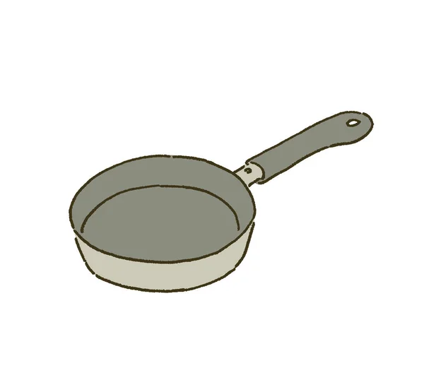 Casual Touch Illustration Frying Pan — Stock Vector