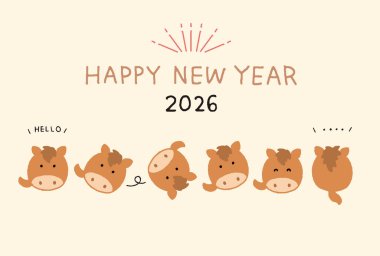 2026 Yeni Yıl Kartı - Cocolo ile Şirin Bir Öğlen Yılı