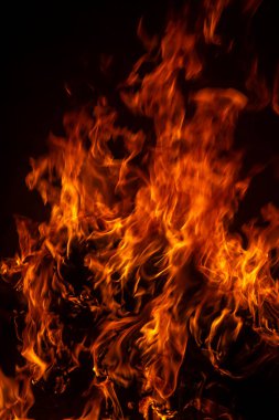 Sancak arkaplanı için soyut alev alev dokusu. Siyah arka planda yangın alevleri. Ateş alevi dokusu. Fotokopi alevi arka planında. Yanan ateş konsepti