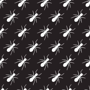 Karınca Senfonisi Koloni Vektörsüz Deseni arkaplan ve giysi tasarımı için kullanılabilir