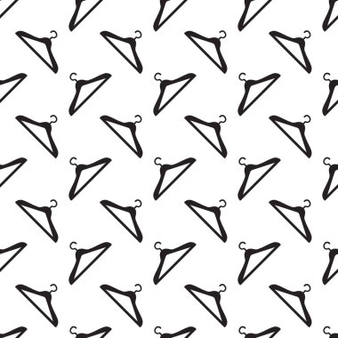 Satır Vektörü Deseni tarafından klasik Hanger Hang Line arka plan ve giyim tasarımı için kullanılabilir